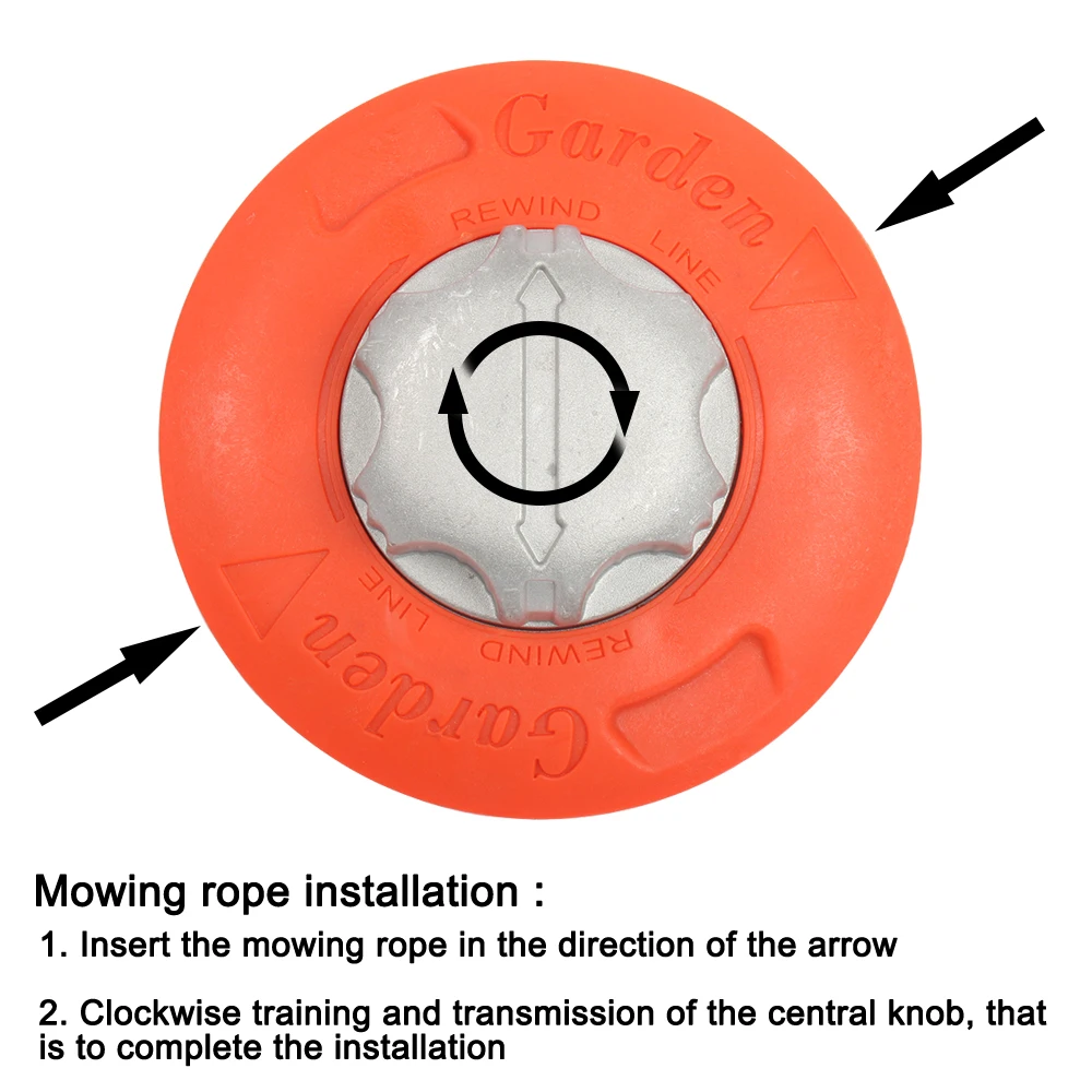 M10 Aluminum head Nylon Trimmer Head 2 Brush Cutter gasoline grass Universele Bump Feed Line Strimmer