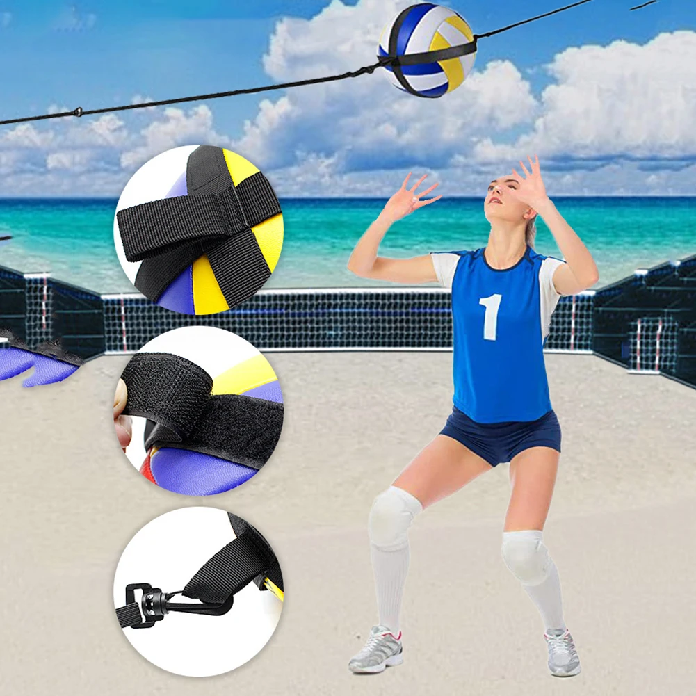 Elastic Volleyball Spike Trainer Adjustable Volleyball Practice Equipment Spike Trainer Gift for Beginners & Experts