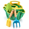 Children's gardening tools Sand shoveling Beach catching the sea Three-piece set Plant planting Garden tools 1