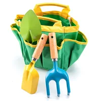 Children's gardening tools Sand shoveling Beach catching the sea Three-piece set Plant planting Garden tools 1