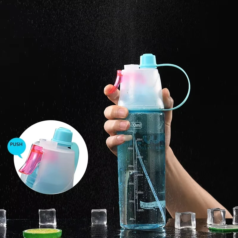 1/2/4 stücke 600 ml Sport Wasser Flasche Kann Spray Wasser Flasche Tragbare Auslaufsicher Für Reise Klettern Outdoor gym Sport Flaschen – Detail 3