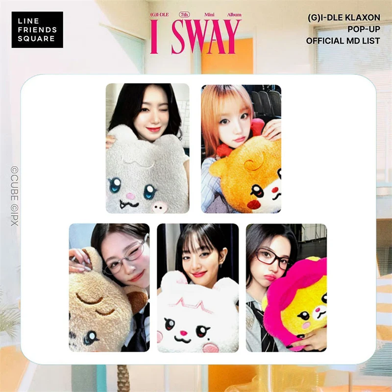 KPOP (G)I-DLE Album I SWAY Flashcards LOMO Cards Offline Photo Cards Song Yuqi Minnie Fan Collection Gift Postcards 5pcs/set lomo cards album cards