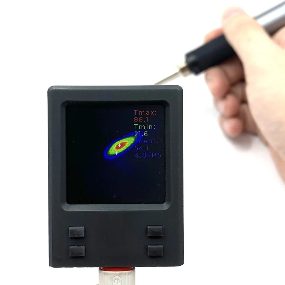 

32x32 Thermal Imager 1.5M Byte 240x240 Screen 5 Types Palettes 5.3FPS 52x40x20mm Camera Imaging Camera Durable