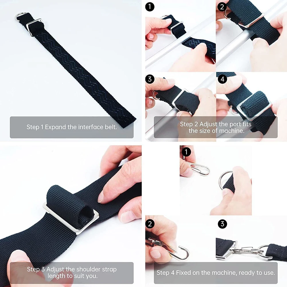 

Padded Harness Single Shoulder Strap Replacement Supplies Trimmer Strap Accessory Black Garden Leaf Blower Nylon