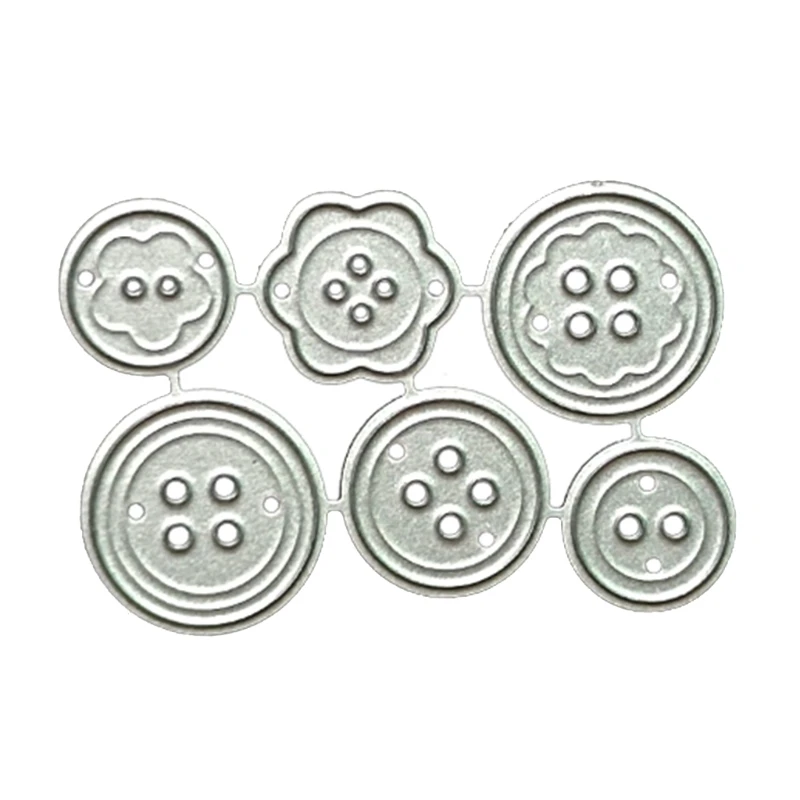 

Silver ButtonCutting Dies Greeting Invitation Message Card Photo Album Making for Festival Birthday Celebration Cards M68E