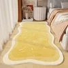 Irregular Art Abstract Warm Bedroom Carpets Modern Home Decor Aesthetic Girls Room Bedside Carpet Comfortable Soft Plush IG Rug 1