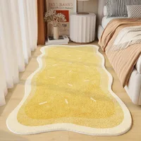 Irregular Art Abstract Warm Bedroom Carpets Modern Home Decor Aesthetic Girls Room Bedside Carpet Comfortable Soft Plush IG Rug 1