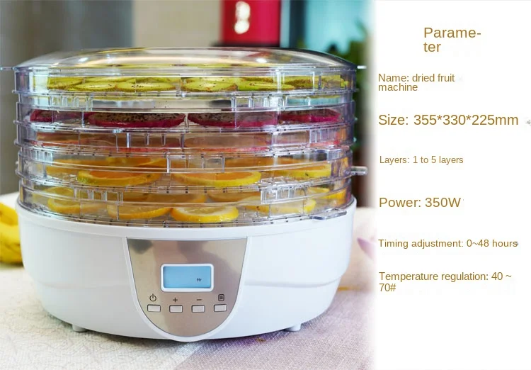 220V Small Dehydrator for Fruits, Vegetables & Pet Treats-Electric Food Dryer with Adjustable Temperature Control
