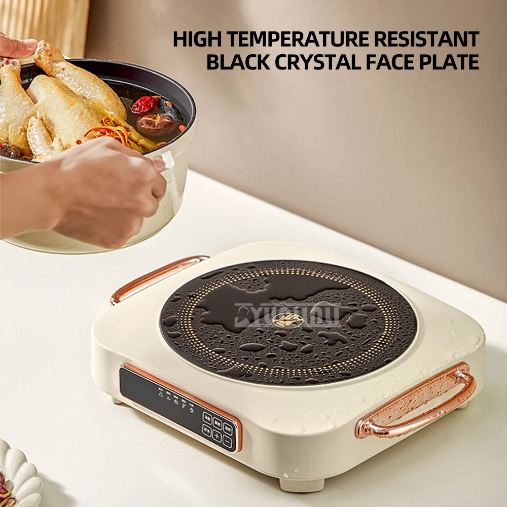 2200W Electric Ceramic Stove High-powered Induction Cooker for Home Cooking Multifunction Tea Brewer 3