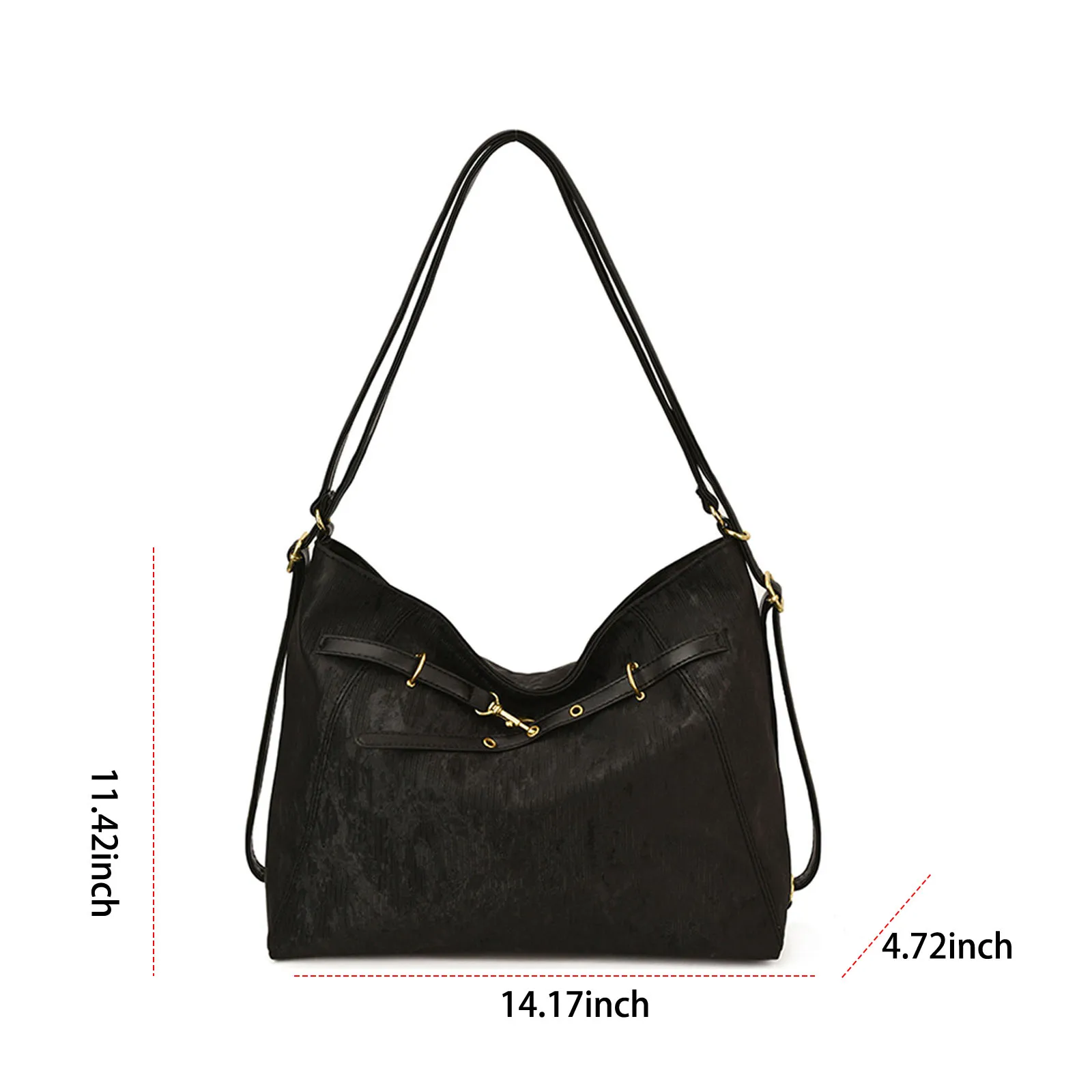 Women PU Leather Tote Bag with Adjustable Strap Shoulder Bag Trendy Crossbody Bags for Work Shopping Travel Daily
