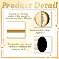 2pcs 9 Arm Candelabra Floor Candle Holders Tall Set for Wedding Gold Candelabras Candle Stand 5