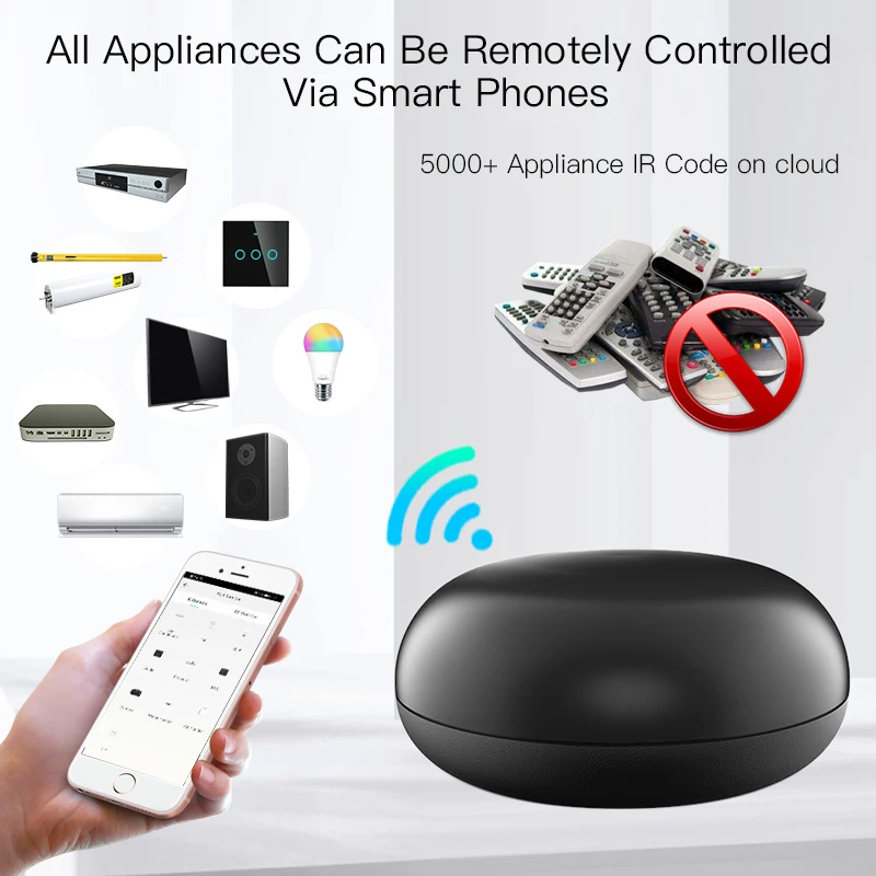 

Универсальный пульт дистанционного управления Tuya WiFi IR RF Bluetooth Smart Home