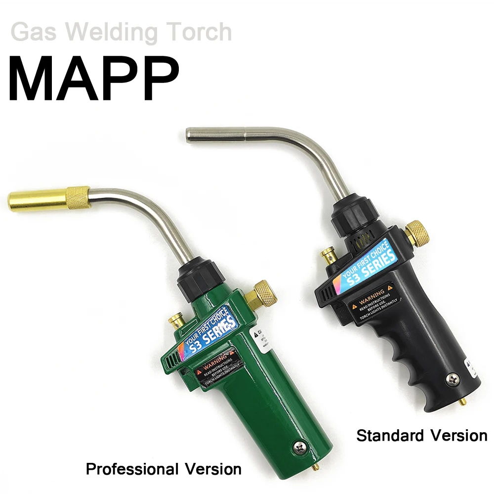 BrazeWeldingTorchMAPPPropaneGasTorchPiezoTriggerIgnition