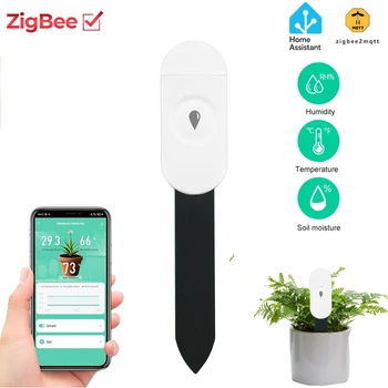 Smart Zigbee Temperature Humidity Moisture Detector Smart Soil Tester Moisture Sensor RealTime Monitor For Home Garden 1