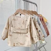 Cute Baby Bibs Toddler Baberos Bavoir Waterproof Long Sleeve Apron Cartoon Animals Children Feeding Smock Bib Baby Stuff 0-5Y 1