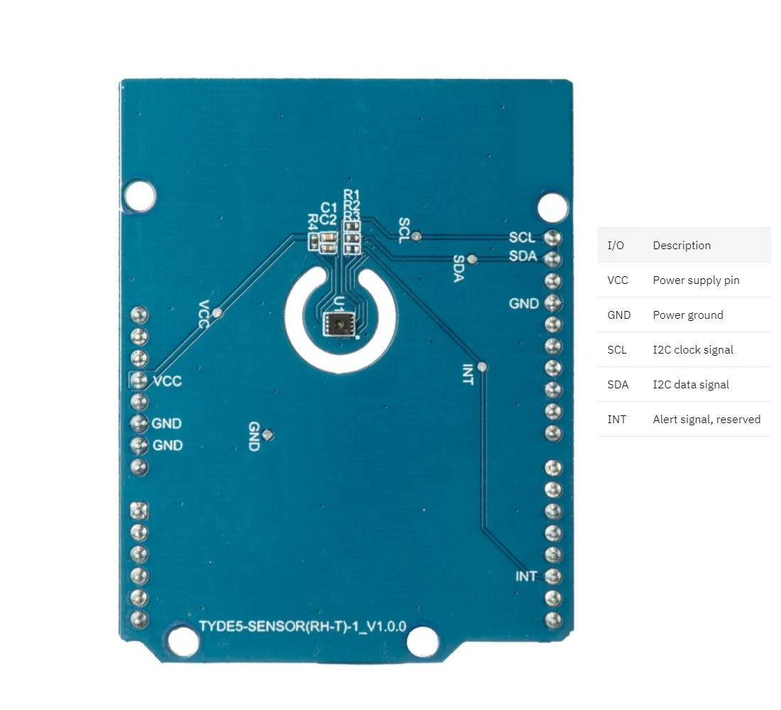 Tuya Temperature and Humidity Sensor Development Board Onboard SHT30-DIS Digital Sensor Chip
