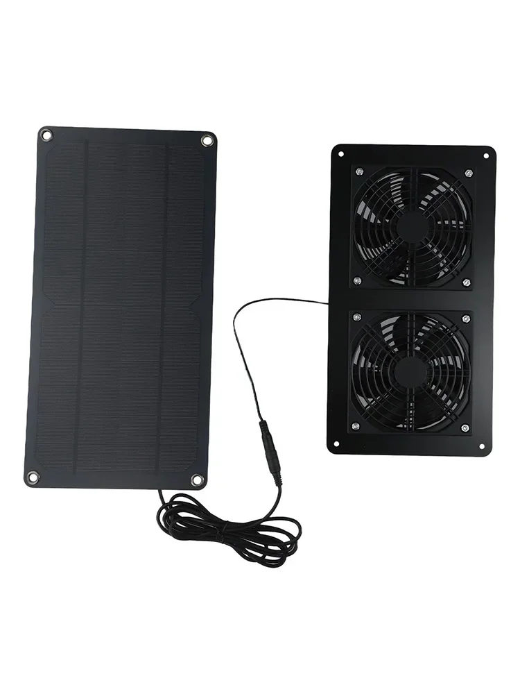 Waterproof Solar Panel 30W 12V Exhaust Fan for Kitchens Maintain Comfortable Temperature Suitable for Various Settings