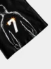 Boys' Summer Fashion 3D Printed T-shirt - Casual and Comfortable, Size 7 Super Football Superstar Short Sleeve, Black Anime 5