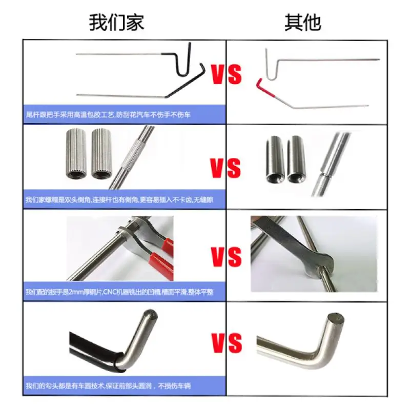 18 Pcs Car Repair Combination Suit Emergency Hand Tool for Car Door Interior Long Hooks Remover Repair Accessory Tools