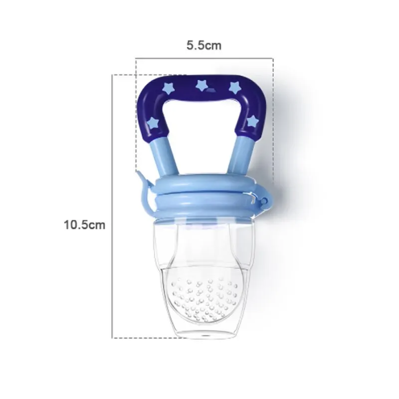 Silicone Fruit Feeder 3 PCS Newborn Food Feeder With Spoon Nibbler Pacifier Baby Feeding