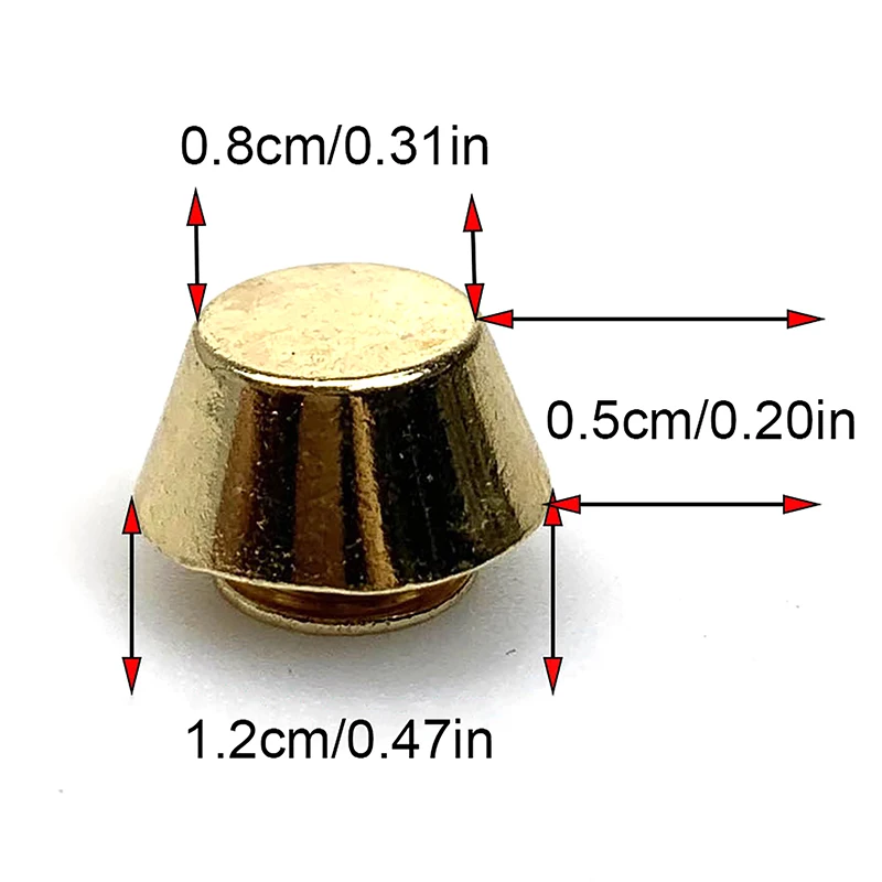 10sets Metal Rivets Metal Bag Legs Bottom Rivets for DIY Leather Studs Bag Wear Protection Rivets for Bottom Belt Accessories