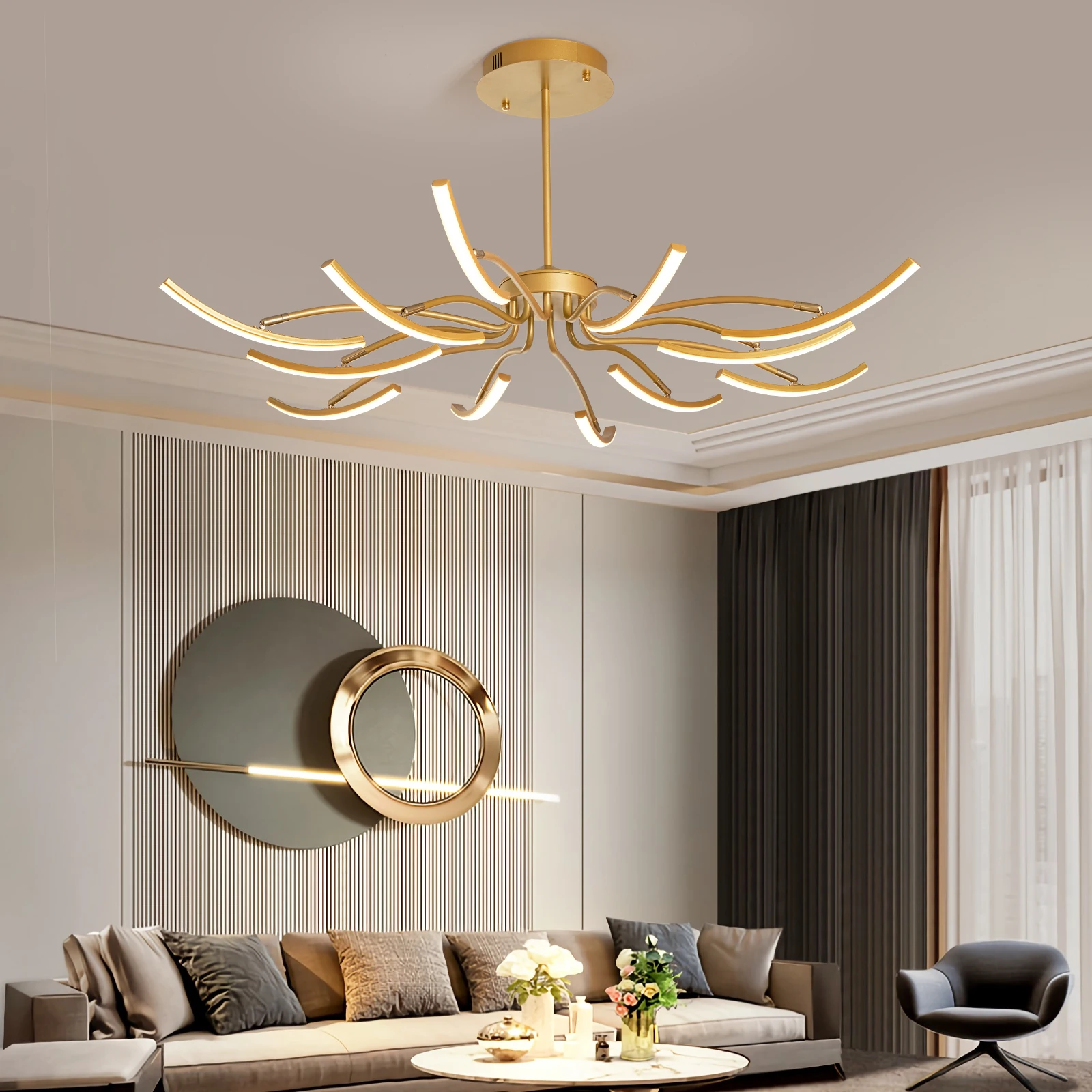 

NEO Gleam Nordic lamp Modern led chandelier For Living Room Bedroom Carridor Foyer Studyroom Ceiling Chandeliers light Fixtures