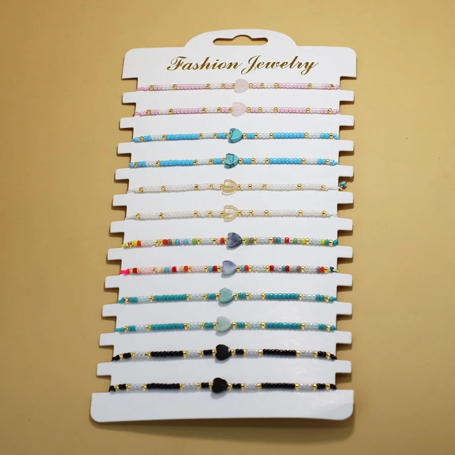 Handmade Bohemian Natural Stone Beads Bracelet for Women