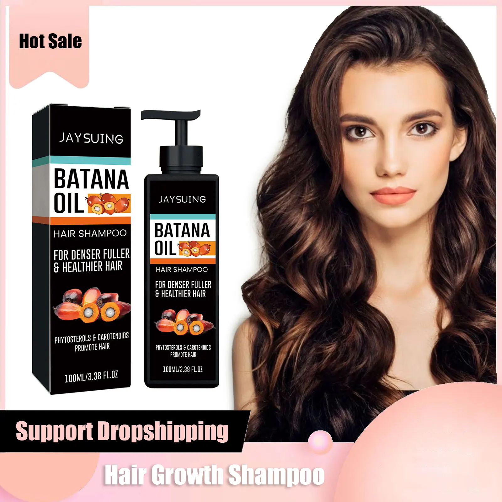 Hair Growth Shampoo Fast Growing Repair Scalp Frizzy Damaged Prevent Baldness Oil Control Refreshing Nourishing Hair Loss Care