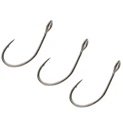 Luya – pinces à crochet en acier au carbone 6 #/8 #/10 #, crochets de pêche, grand oeil, crochets barbelé, bricolage, outils de pêche d'assistance 