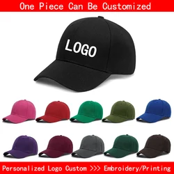 Custom Baseball Caps Hat Custom Logo Men's Cap Hip Hop Snapback Adjustable Embroidery Print DIY Team Logo Designer Baseball Caps