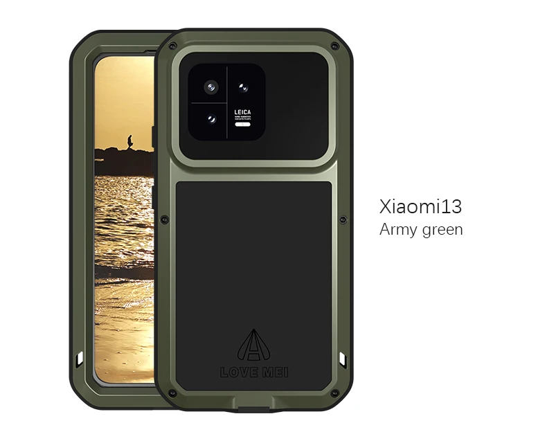 Original Love Mei Powerful Case For Xiaomi Mi 13 11 10 Pro Mi13 Mi11 M10 Waterproof Shockproof Aluminum Case Cover For Xiaomi Mi