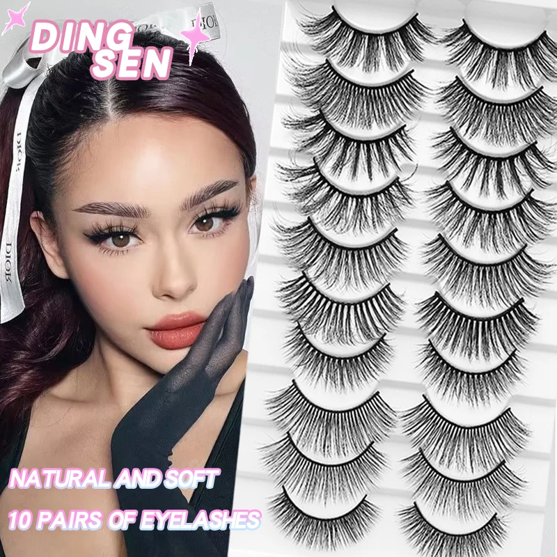 10pairs Eyelashes Natural Wholesale Makeup Free Shipping Long False