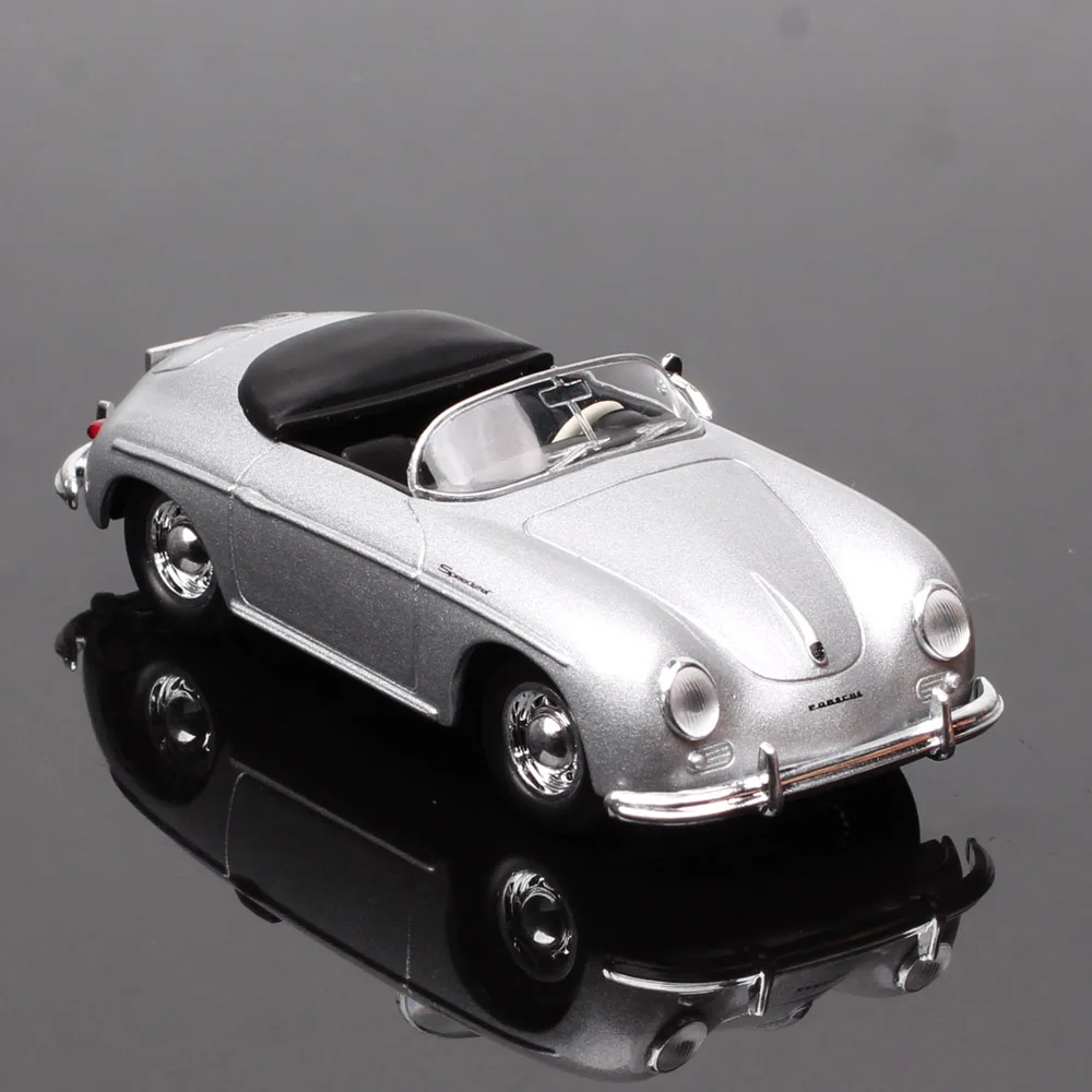 No Box Delprado Classic 1:43 Scale 356A Speedster 356 Sports T1 Car Metal Diecasts & Toy Vehicles Auto Cabriolet Model Car Toy 1 32 scale benzs sls amg gt alloy sports car model diecasts metal toy vehicles simulation children miniauto birthday kids gift