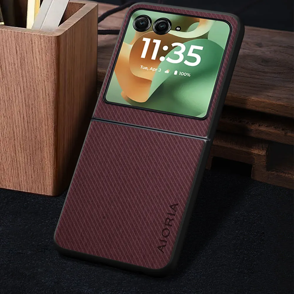 Luxury Vintage Cloth Pattern Leather Phone Cover