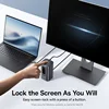 Baseus USB C Hub to DP 4K@60Hz HDMI DisplayPort 11-IN-1 Docking Station Triple Display RJ45 PD 100W For Window Mac USB 3.1 HUB 6