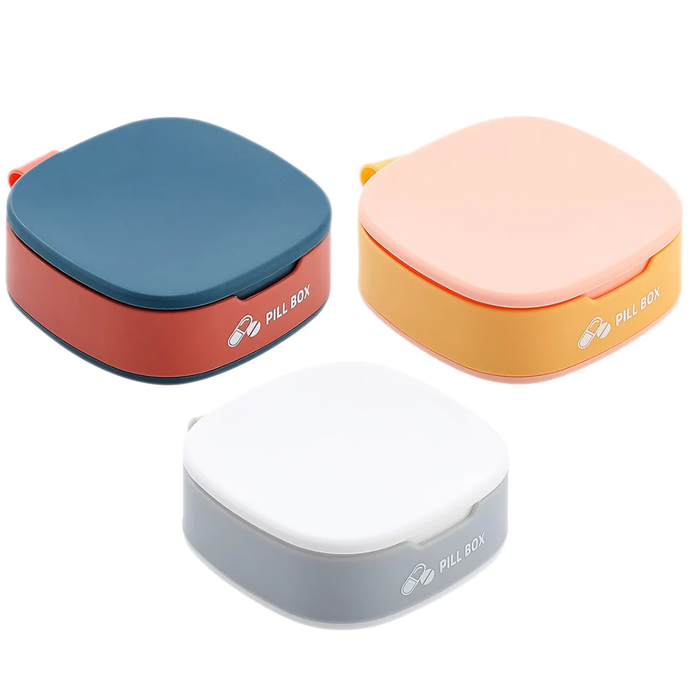 

1 Set 3 Pcs Portable Medicine Boxes Sealing Boxes (Assorted Color)