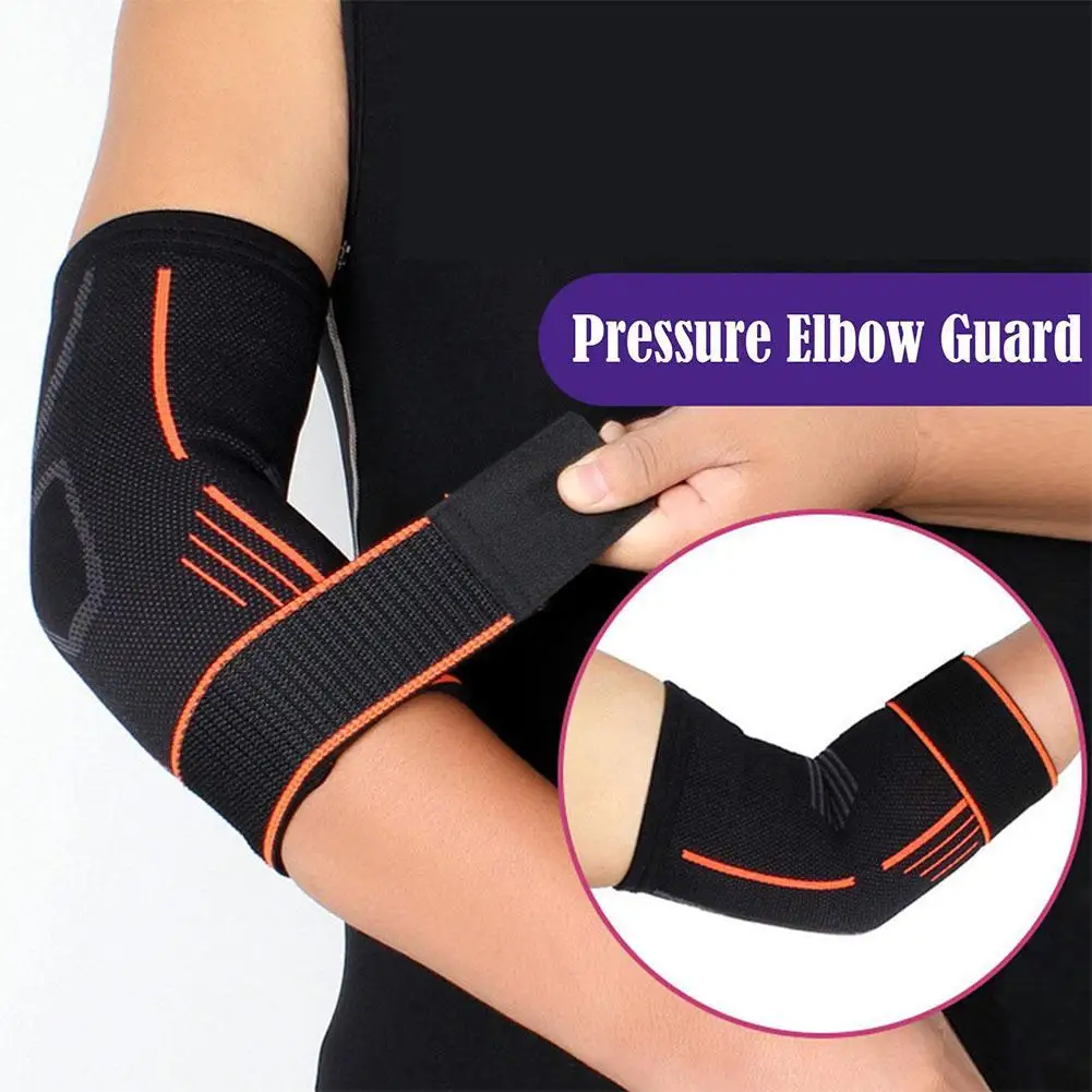 

1pc Elbow Support Elastic Gym Sport Elbow Protective Pad Absorb Sweat Sport Basketball Arm Sleeve Elbow Brace