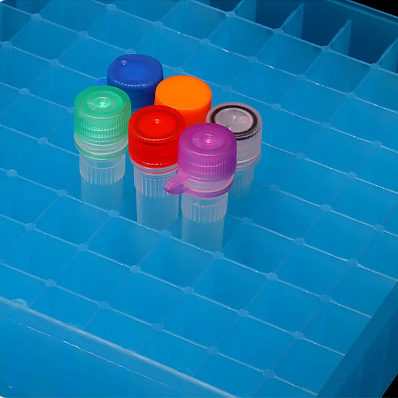 Plastic Test Tubes Test Tube Box Centrifuge Tube Storage Box Cryotube Boxes Portable Sample Frozen For 1.5ml 1.8ml 2ml