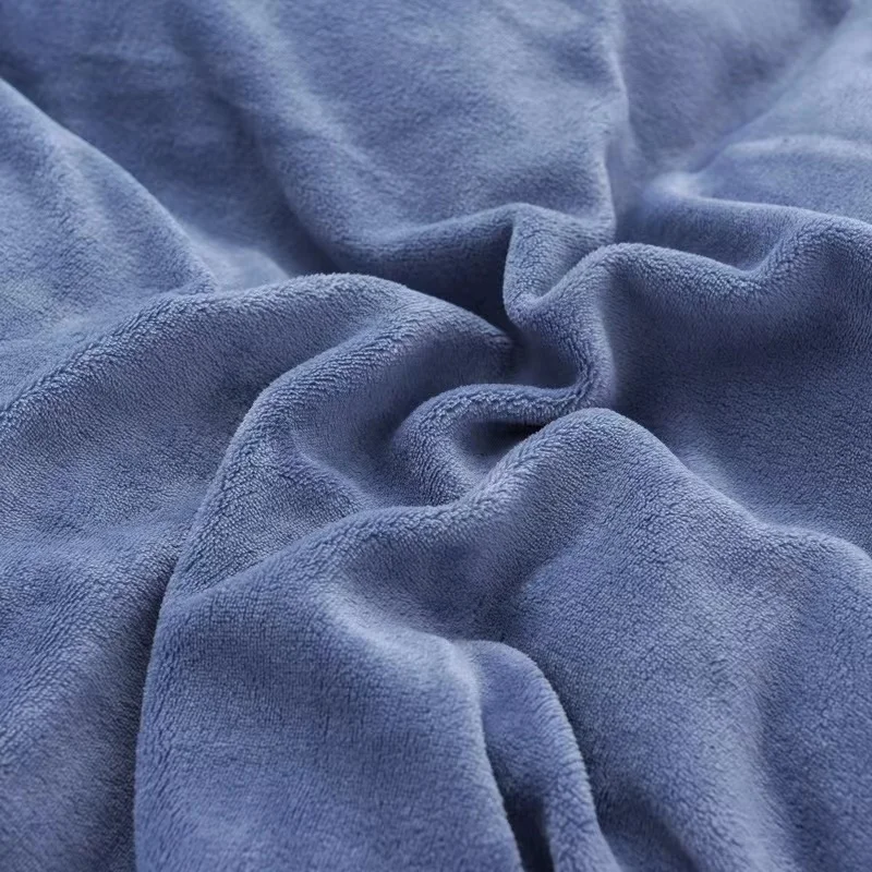 Winter Warm Thick Plush Velvet Flat Sheet Solid Color Large Size Soft  Flannel Bed Sheet 350x245cm Not Including Pillowcase 5
