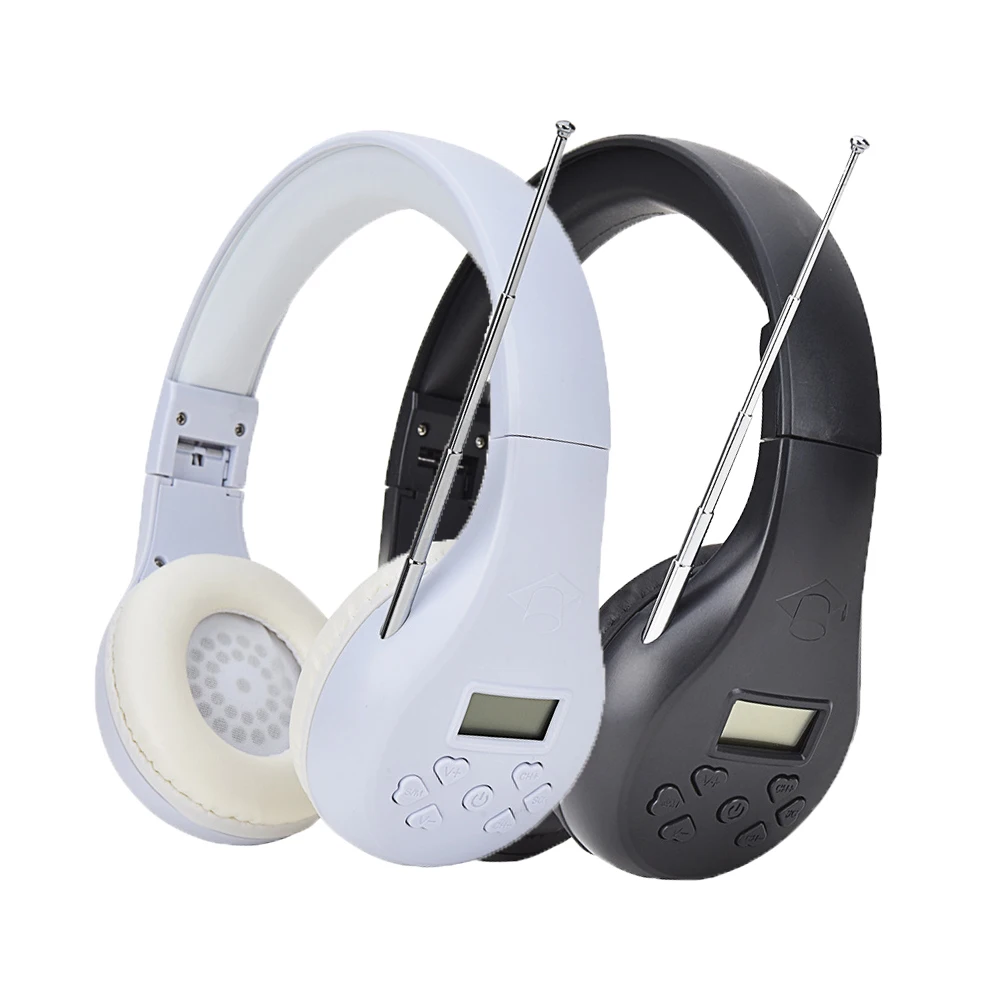 Portable FM Radio Headset with Digital Display for Conference