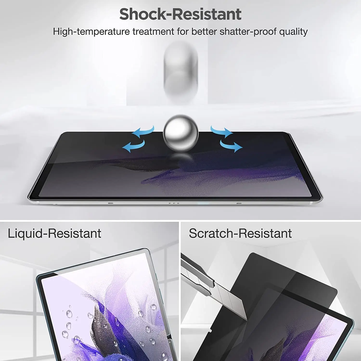 Filter Privasi Film Kaca Tempered Pelindung Layar Anti-mata-mata