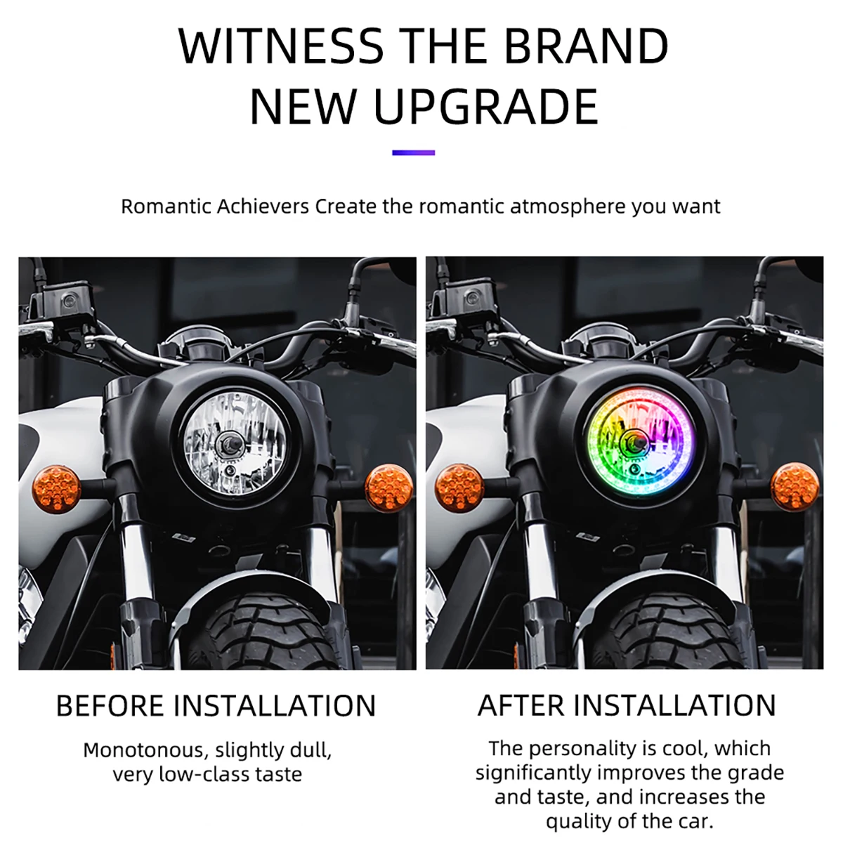 1.5/3 인치 자동차 12V LED 라운드 스퀘어 천사 눈 조리개 주간 러닝 라이트 헤드 라이트 자동차 오토바이 링 조리개 장식 조명