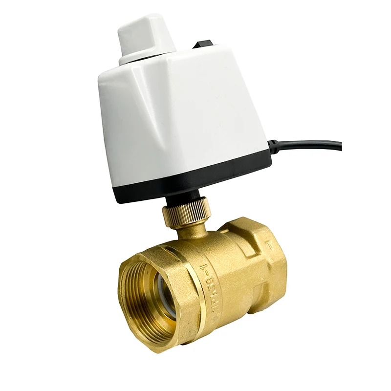 2ウェイバルブは電動バルブに適しています(DN32) DN32  3ウェイ電動ボールバルブTタイプ電動ボールバルブ真鍮ボールバルブ3ライン2ウェイコントロール(サイズ:1-1/4インチ、色 電動ボールバルブ 三方  Tタイプ/Lタイプ 2線式 パワーオフリセット 8N・m トルク 黄銅 220V ... DN32 3ウェイ電動ボールバルブTタイプ電動ボールバルブ真鍮ボールバルブ3ライン2ウェイコントロール(サイズ:1-1/4インチ、色