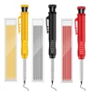 Hot 2.8mm Marking Mechanical Pencil Solid Carpenter Scriber Carpenter Scriber with Sharpener for Woodworking Drawing Stationery