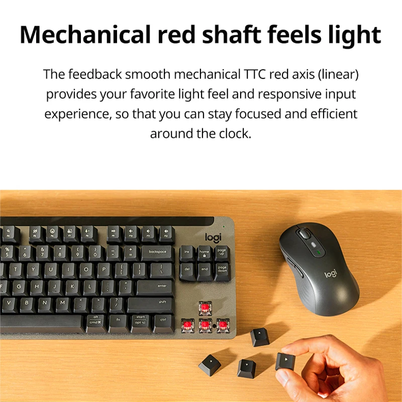 Logitech MK855 Wireless Bluetooth Mechanical Keyboard and