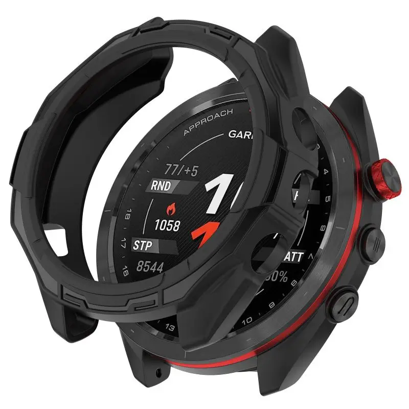 TPU 보호 케이스 커버, 가민 어프로치 S70, 42mm, 47mm, 스마트 워치 스트랩, 소프트 실리콘 스트랩, 범퍼 보호대 쉘