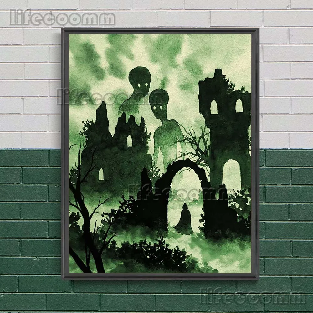 Mystical Creature Vintage Wall Art Canvas Poster