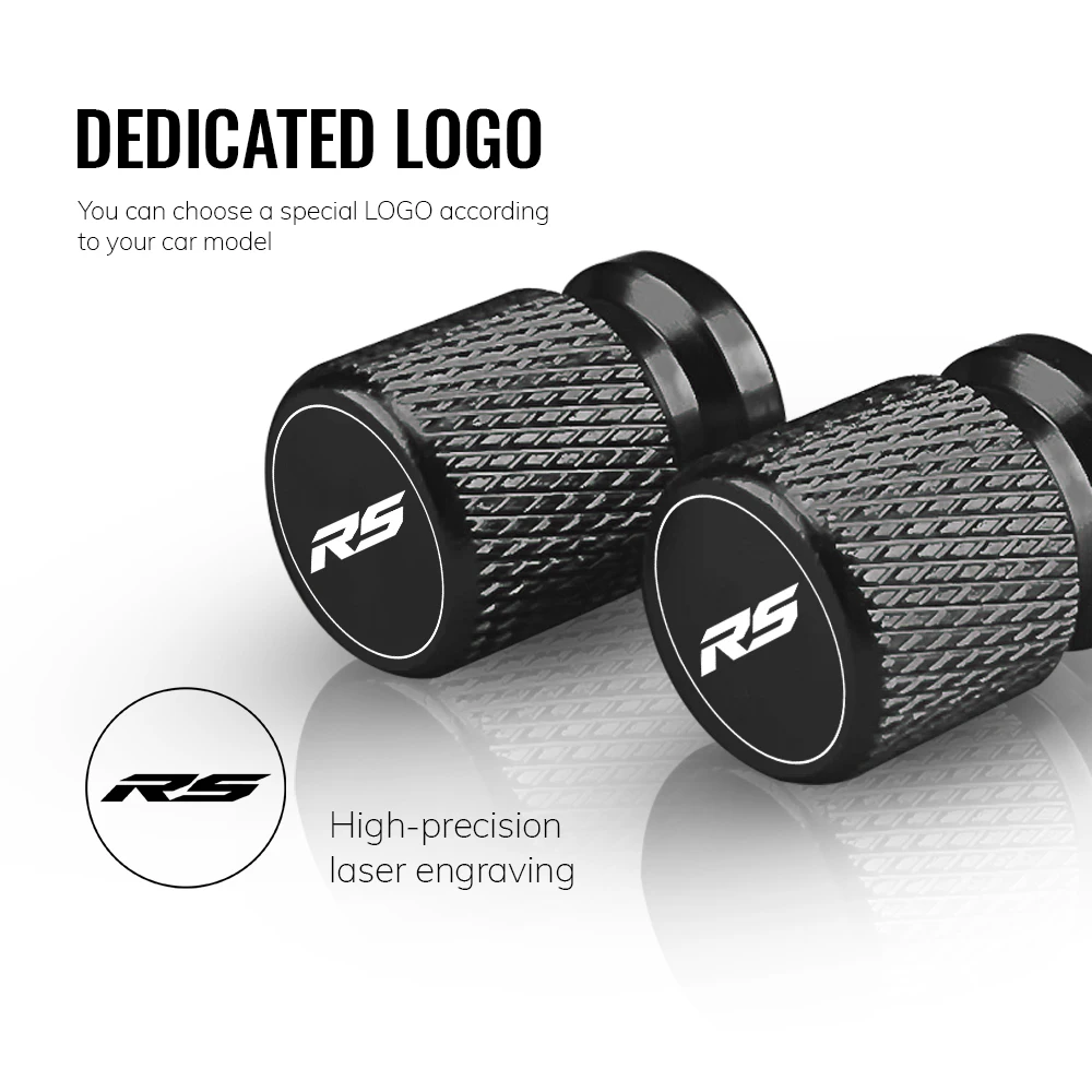 Premium Motorcycle Tire Valve Cap Set - Durable and Stylish Design