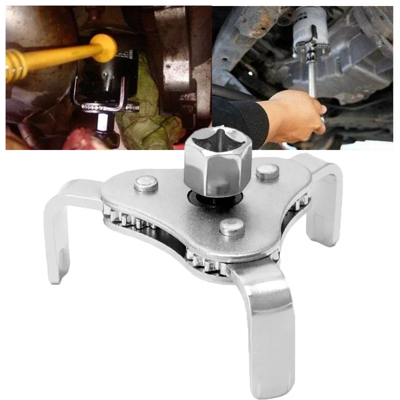 Universal Flat Three Claw Oil Filter Wrench Automobile Grid Disassembly Tool New Car Maintenance Equipment