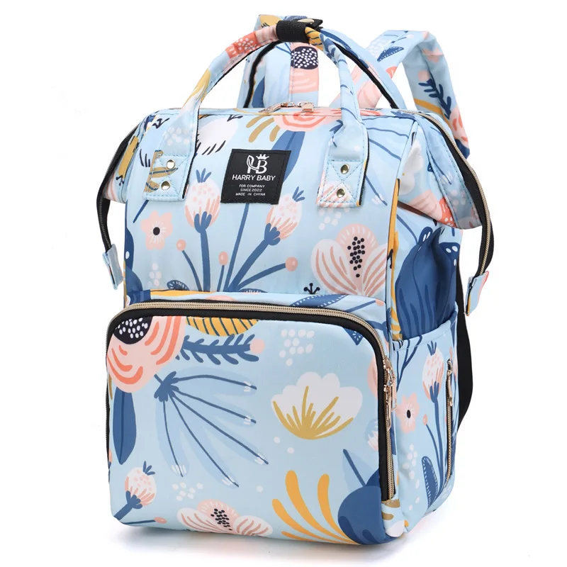 Zaino per pannolini alla moda Borsa per mamma impermeabile, Borsa per pannolini di grande capacità Zaino multifunzionale da viaggio per bambina - immagine 3